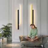 Long strip wall light