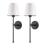 WIRELESS WALL SCONCES (SET OF 2 + 2 BULBS FREE)