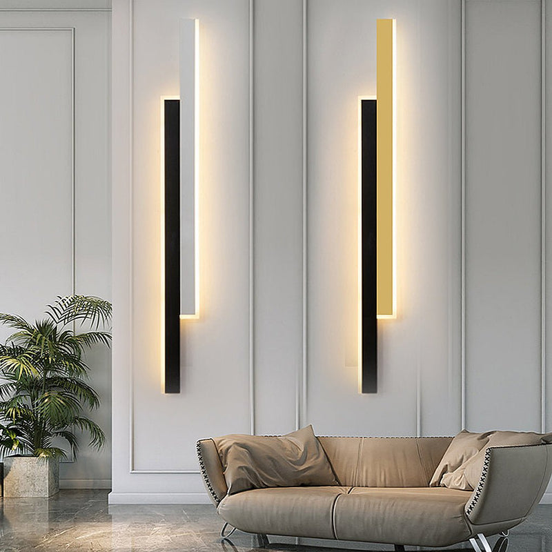 Long strip wall light