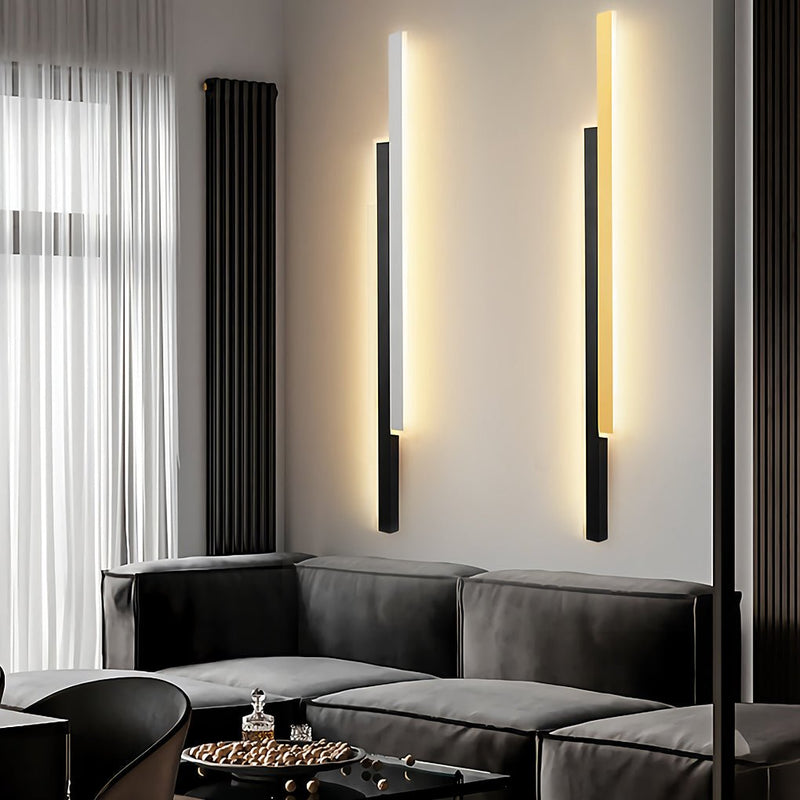 Long strip wall light